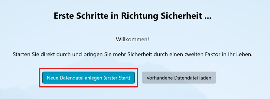 Datendatei anlegen